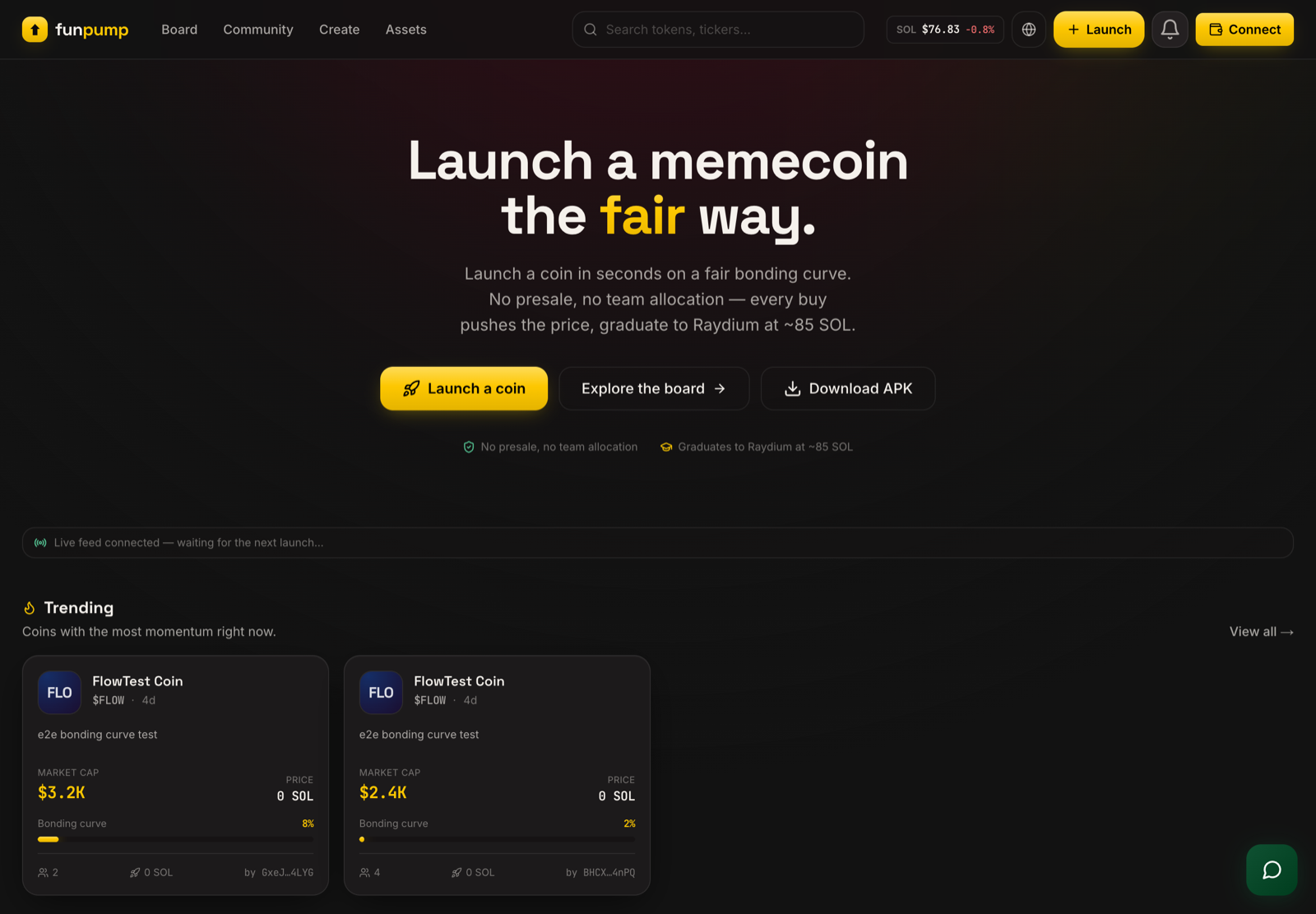 FunPump website home page